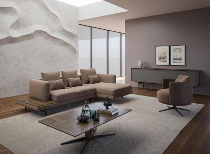 Living room set sofa suite sofa couch L-shape armchair wood coffee table